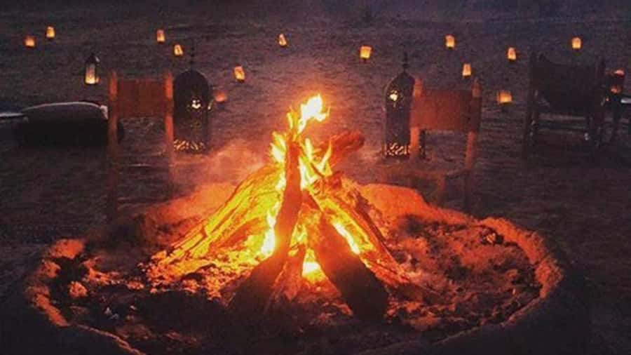 Marrakech Agafay desert: Camel Ride, Sunset, Dinner show - The 30-minute camel ride at sunset