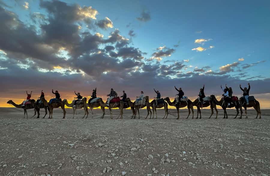 Marrakech: Agafay Desert Camel Ride with Dinner & Show - Sunset in the Agafay Desert