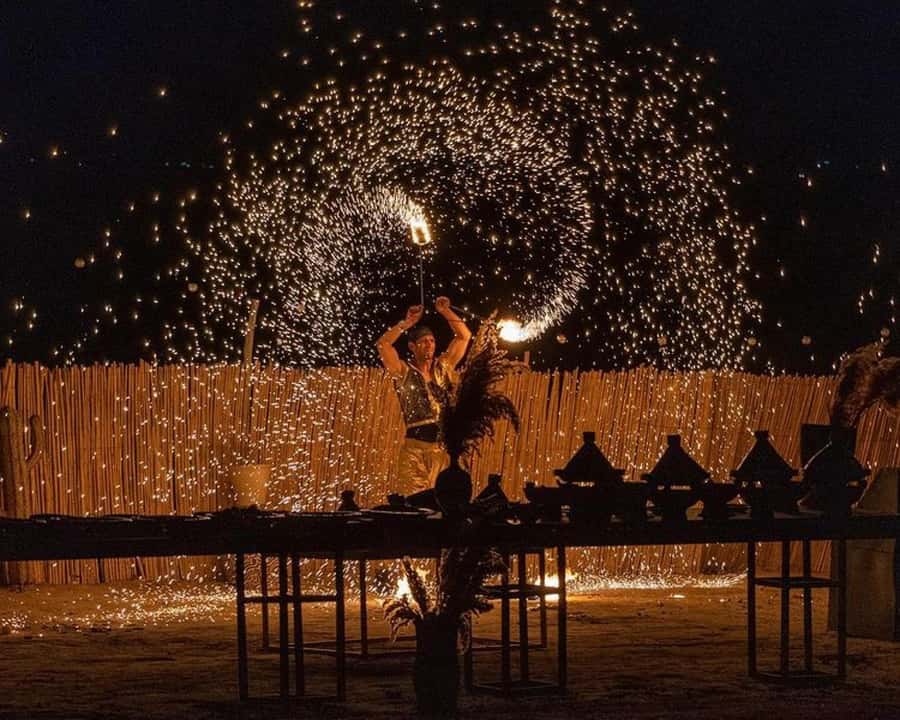 Marrakech: Agafay Desert Camel Rides, Dinner and Fire Show - Key points to know before booking