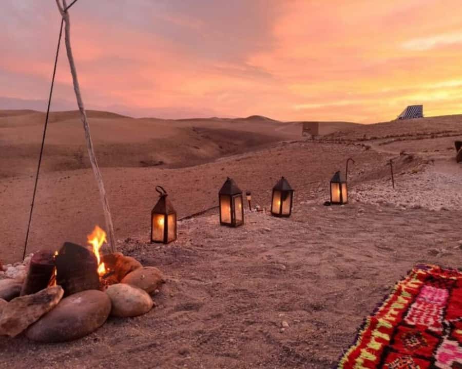 Marrakech: Agafay Desert Camel Rides, Dinner and Fire Show - What $33 really gets you