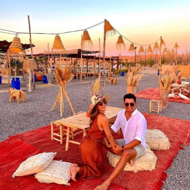 Marrakech: Agafay Desert Camp Lunch with Camel Ride and Pool - A Moroccan lunch at the desert camp