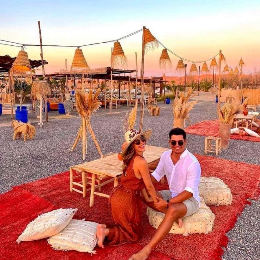 Marrakech: Agafay Desert Camp Lunch with Camel Ride and Pool - Pool time in the middle of the desert