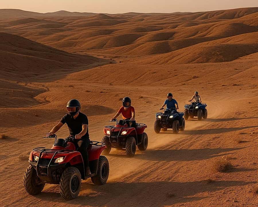 Marrakech: Agafay Desert Dinner Show with Quad Bike & Camel - The camel ride is short, calm, and photo-friendly