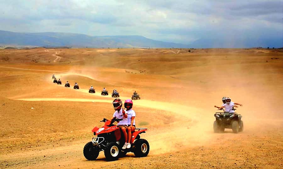 Marrakech: Agafay Desert Dinner Show with Quad Bike & Camel - Music, Berber dance, and a fire finale