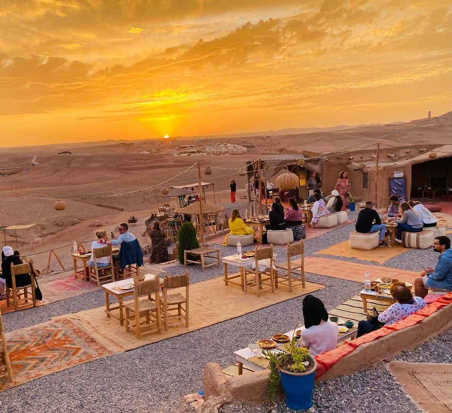 Marrakech: Agafay Desert Dinner Show with Sunset Camel Ride - Leaving Marrakech for the Agafay Desert