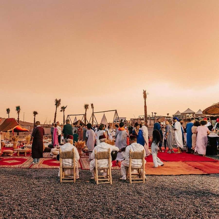 Marrakech: Agafay Desert Dinner Show with Sunset Camel Ride - The camel ride is timed for the sunset