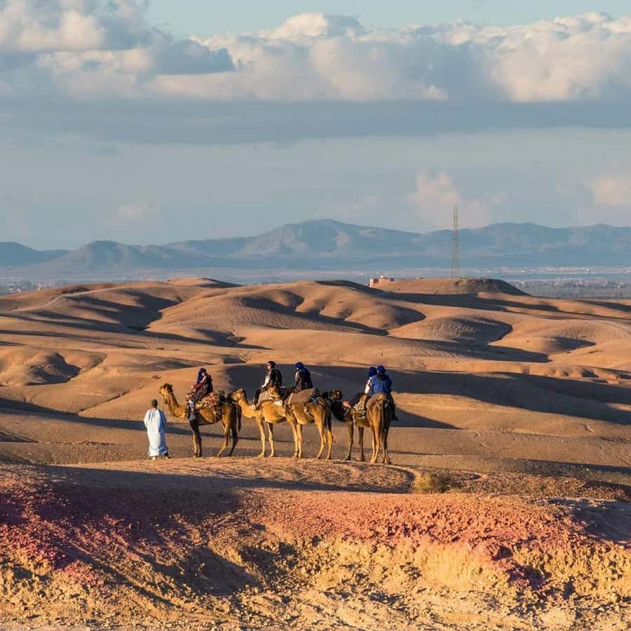 Marrakech: Agafay Desert Dinner Show with Sunset Camel Ride - Dinner under the tent canopy