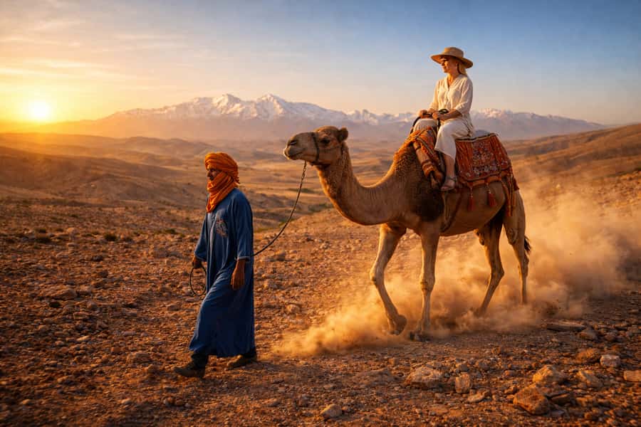 Marrakech: Agafay Desert Escape with Quad or Camel Ride - Pickup from Marrakech and the journey out