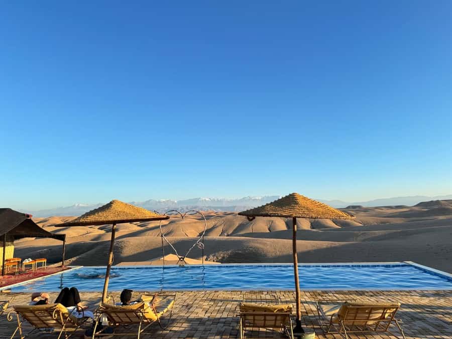 Marrakech: Agafay Desert Quad, Camel or Pool Day with Lunch - Dinner in the candlelit tent