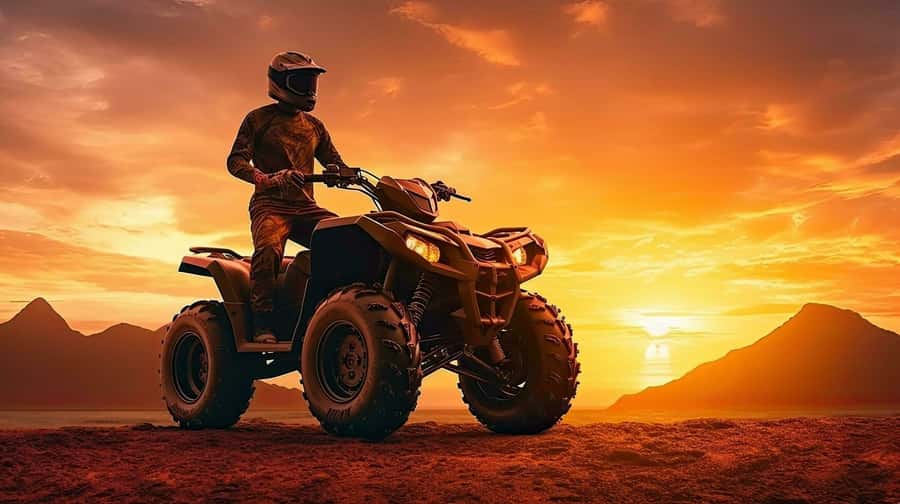 Marrakech: Agafay Desert Quad, Camel Ride & Dinner Show - Sunset Over Agafay’s Dry Hills