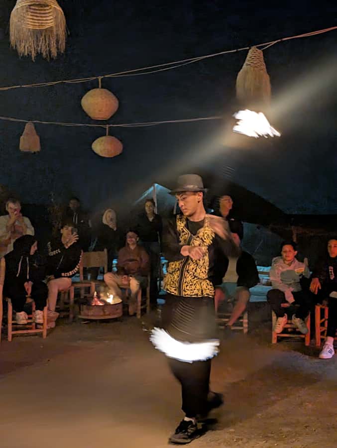 Marrakech: Agafay Desert Quad & Camel Rides, Dinner & Show - Mint tea and dinner under Berber tents