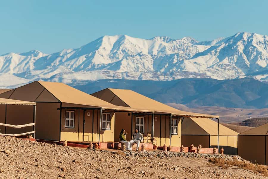 Marrakech: Agafay Desert Retreat, Tent, Dinner, Show & Pool - Leaving Marrakech for the Agafay Desert