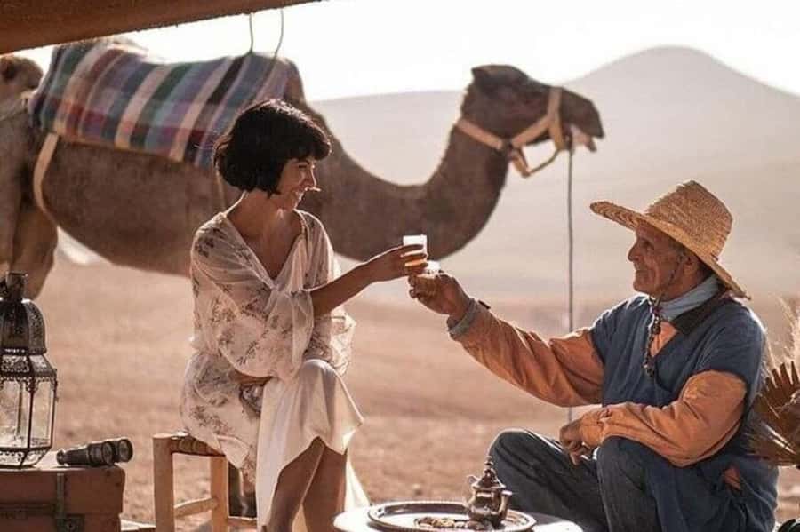 Marrakech : Agafay Desert Sunset Camel Ride & Luxury Dinner - The camel ride and Agafay sunset