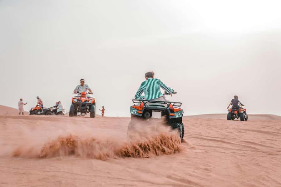 Marrakech: Agafay Desert Tour Quad bike & Dinner fire show - Leaving Marrakech for the Agafay Desert