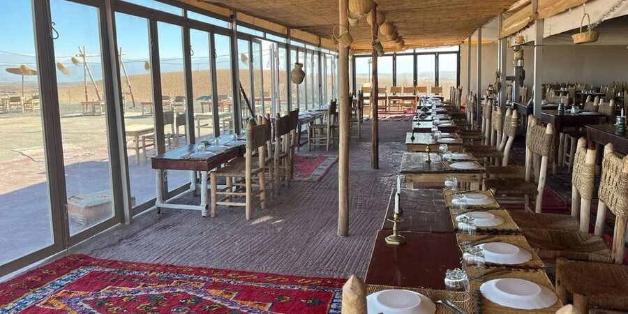 Marrakech: Agafay Dinner Show with Quad/Camel Ride and Pool - Sunset over Agafay’s rolling desert