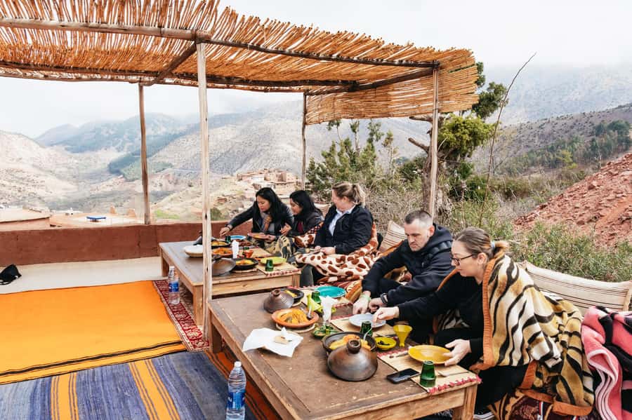 Marrakech: Atlas Mountains and 5 Valleys Day Tour with Lunch - Leaving Marrakech behind