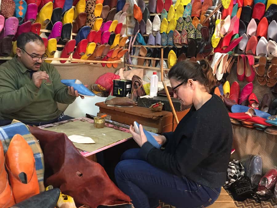 Marrakech: Babouch Making Workshop in the Medina - Mint tea, pastries, and a slower hour in the souk