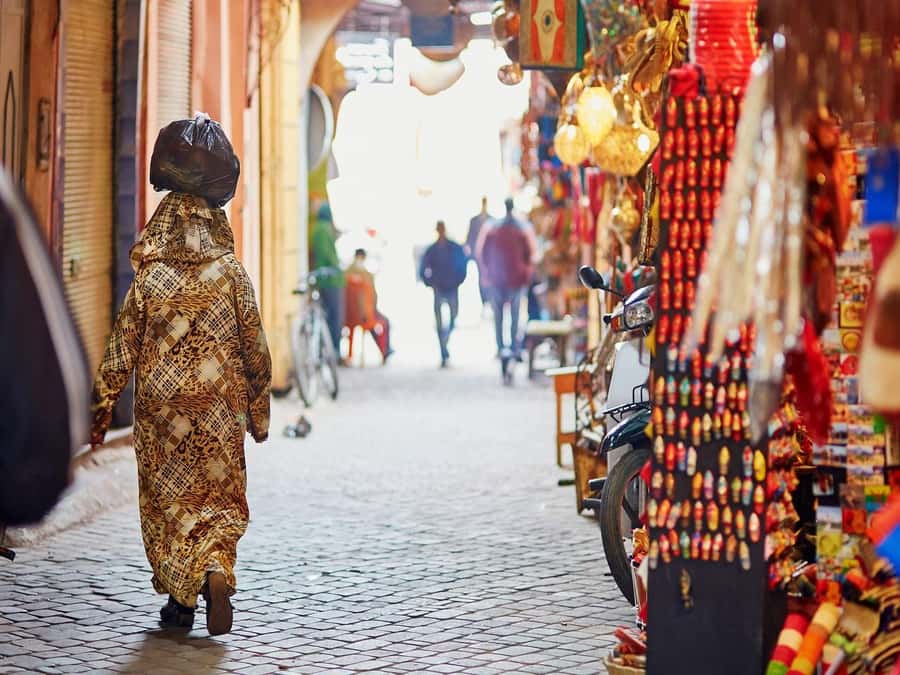 Marrakech: Bahia Palace, Ben Youssef Medersa, & Souks Tour - The souks, where the tour becomes practical