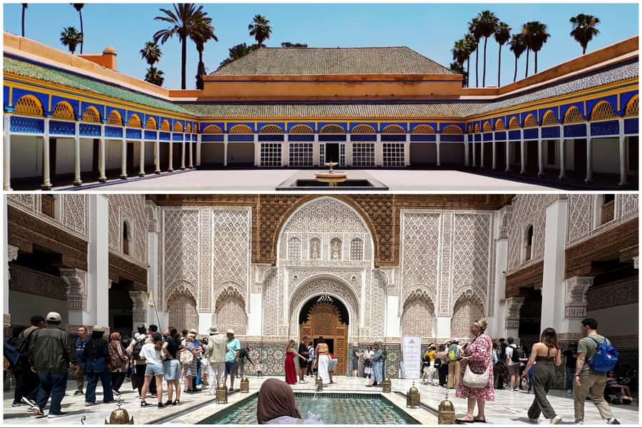Marrakech: Bahia Palace, Madrasa Ben Youssef & Secret Garden - Koutoubia Mosque and the city’s first landmark