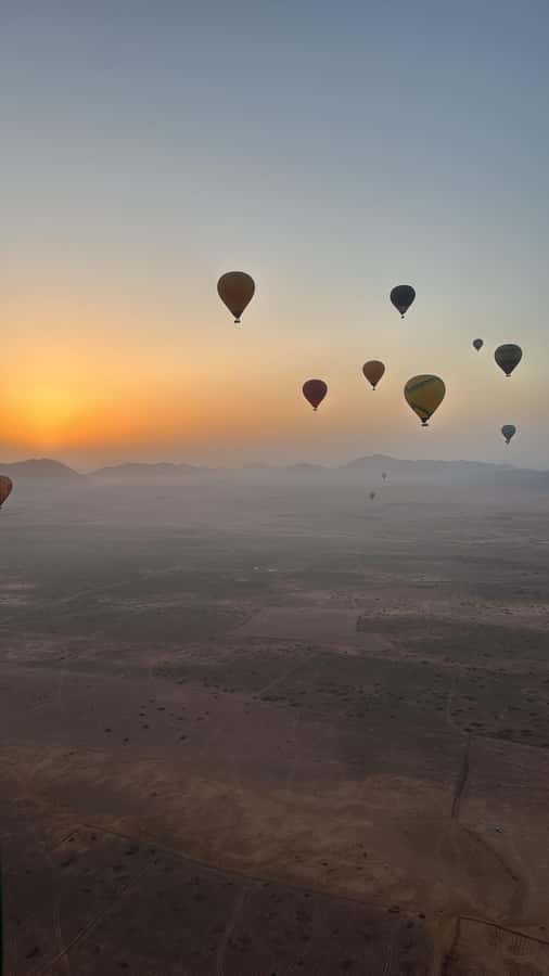 Marrakech: Balloon Flight with Berber Breakfast & Camel Ride - Preparing for a flight above the Atlas Mountains