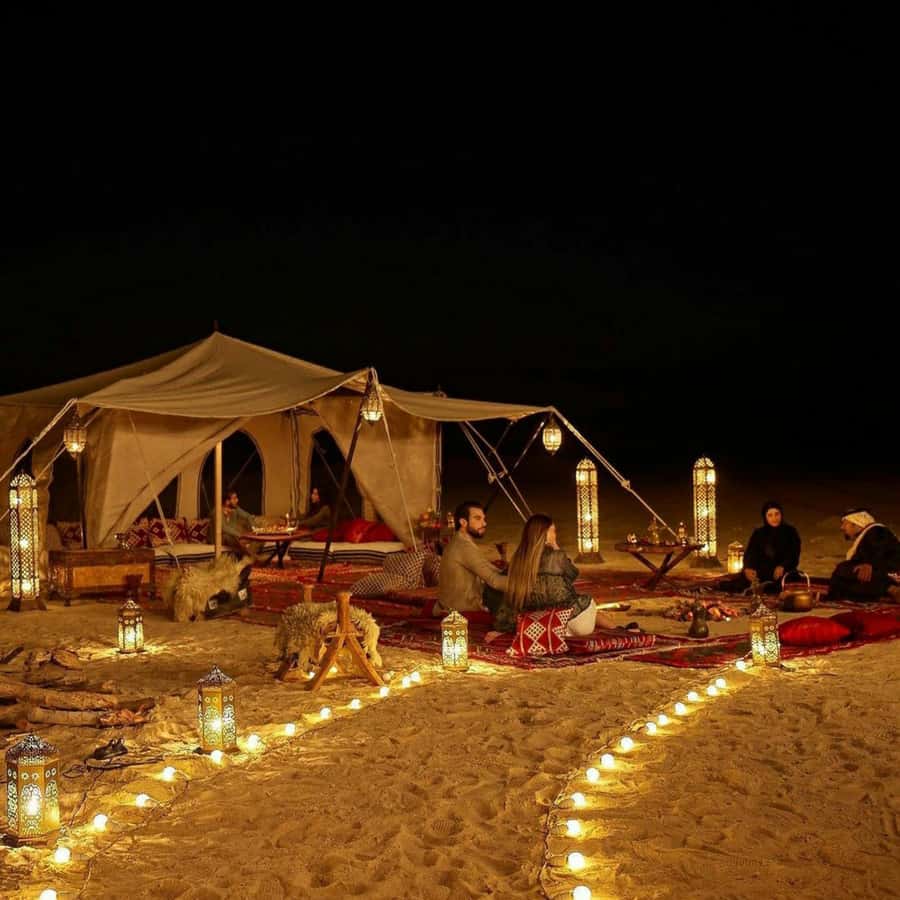 Marrakech: Camel Ride & Sunset Dinner with Fire Show - Riding a camel as the sun drops