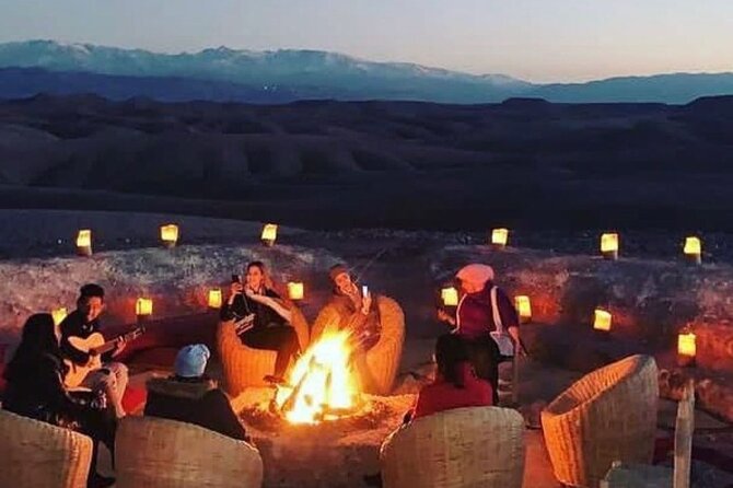 Marrakech: Camels & Quads on Sunset and Luxury Dinner with Show - A short camel ride at sunset