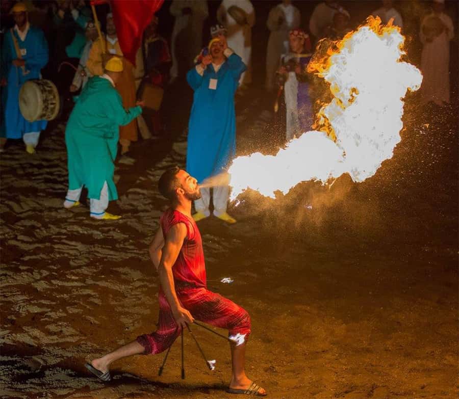Marrakech: Chez Ali Fantasia Folklore Show & Moroccan Dinner - Dinner under a Berber-style tent