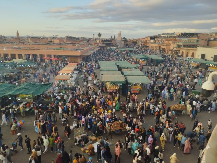 Marrakech City Highlights Tour - Jemaa el-Fnaa at the right time of day