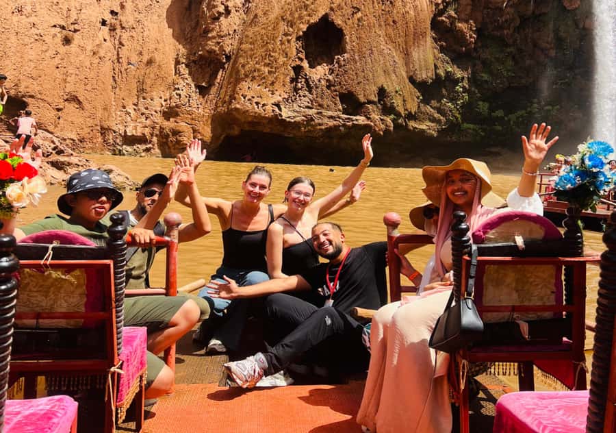 Marrakech: Day Tour to Ouzoud Waterfalls with Boat Trip - First views of the 110-meter Ouzoud Falls