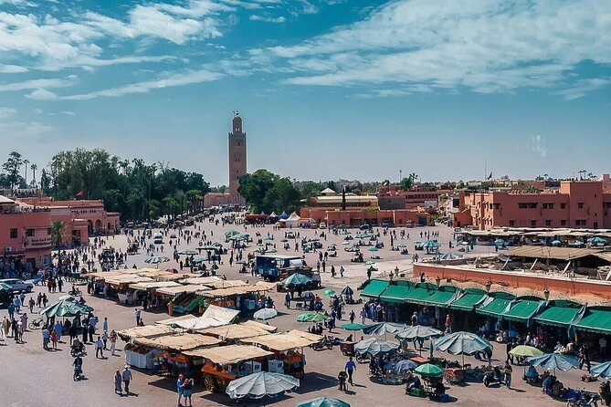 Marrakech Day Trip with Camel Ride from Casablanca - Jemaa el-Fnaa, where Marrakech gets loud