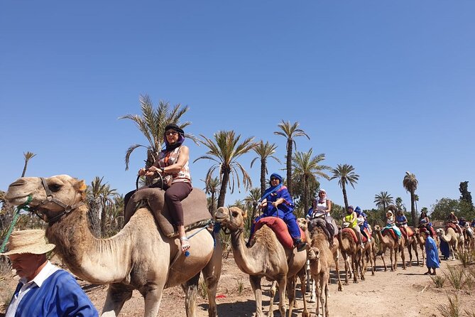Marrakech Desert Camel Ride - Riding through Ouahat Sidi Brahim