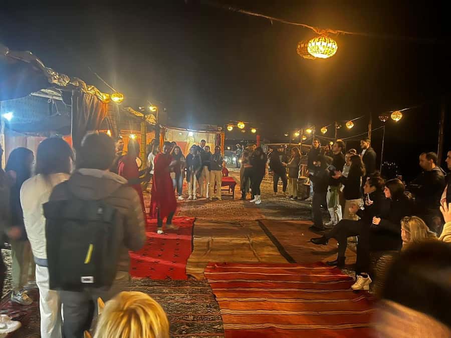 Marrakech: Desert Quad Bike Tour with Tea & Optional Dinner - Moroccan music, dancing, and the fire show