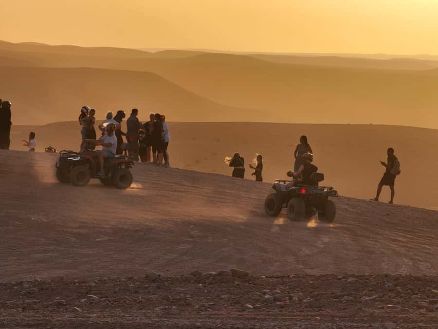 Marrakech Desert Sunset: Quad Biking, Dinner & Fire Show - One hour on a guided quad through Agafay