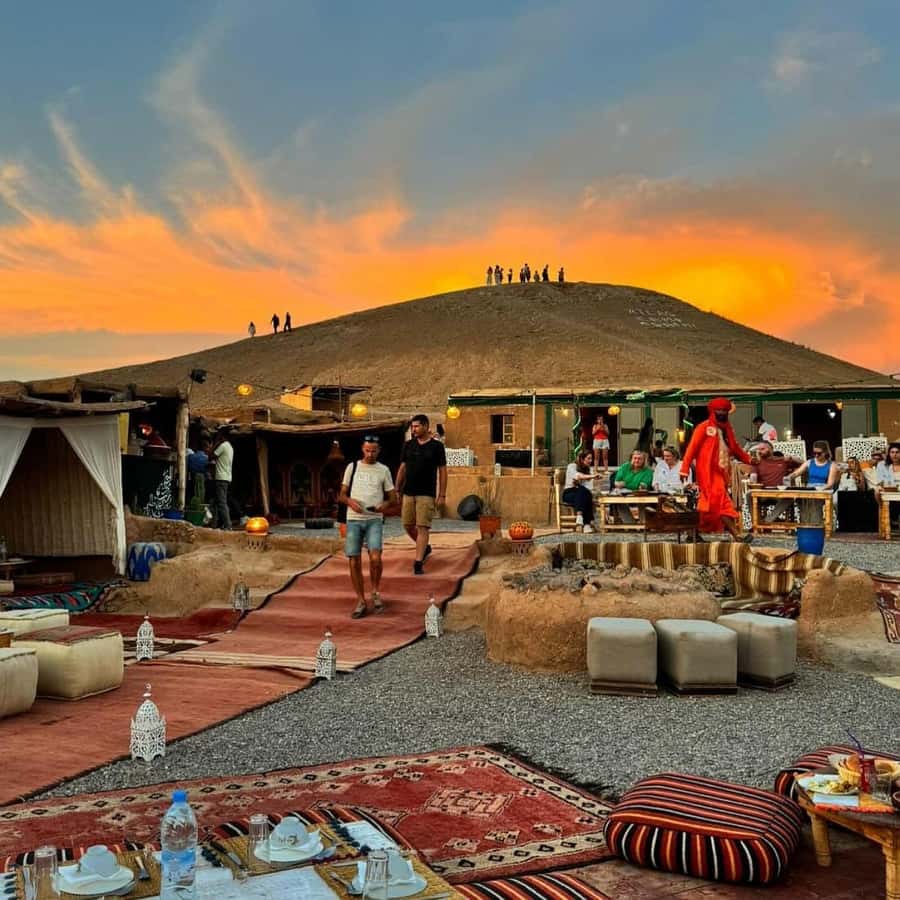 Marrakech: Desert Tour with Dinner, Show and Camel Ride - Optional tea at Takerkoust Dam
