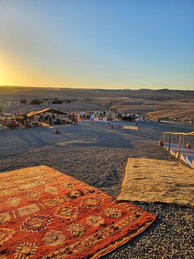 Marrakech: Dinner and Quad bike Desert Agafay Stars & show - A short camel ride with a slower rhythm