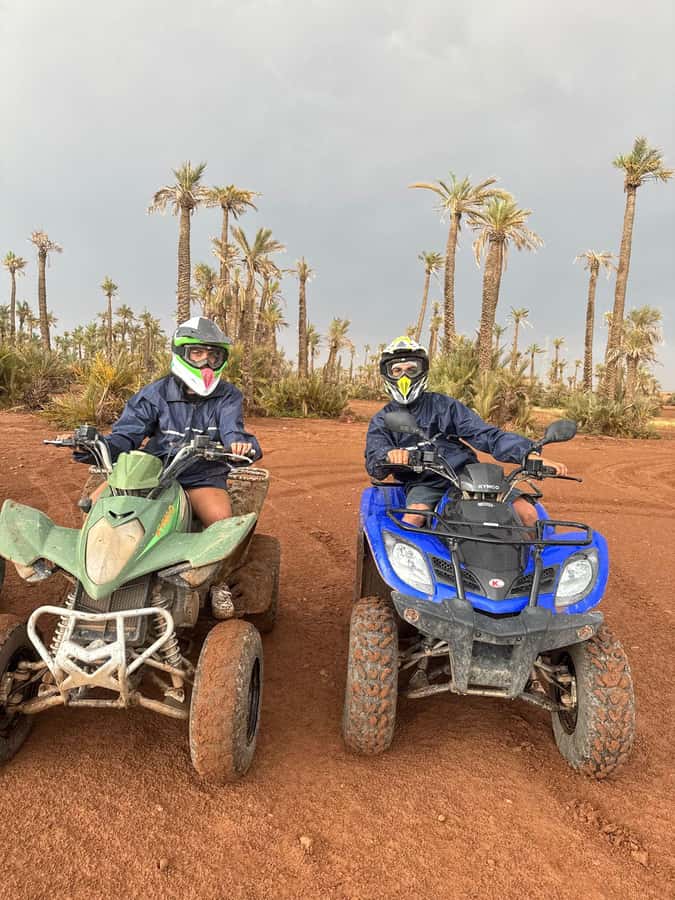 Marrakech: Dunes of the Palmeraie Quad Bike Ride with Tea - Safety, pace, and family rules