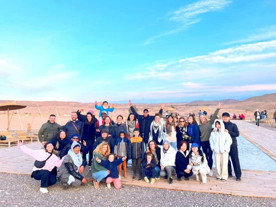Marrakech: Evening Escape to the Agafay Desert - Music, dancing, and the fire show