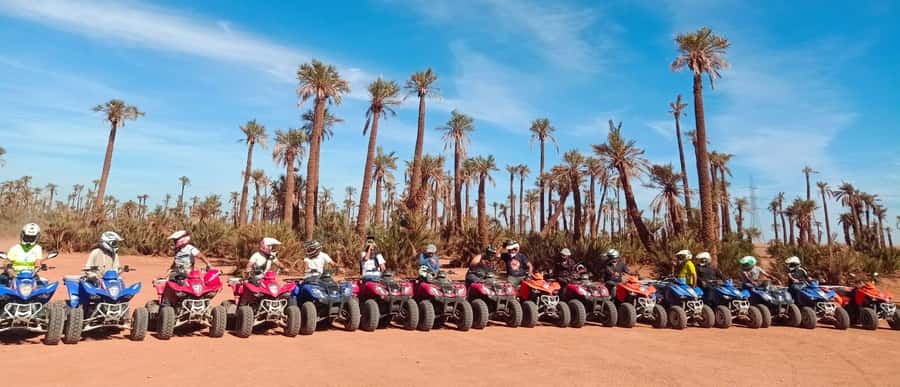 Marrakech, explore the palm grove desert by quad bike - The 10-minute safety briefing before riding