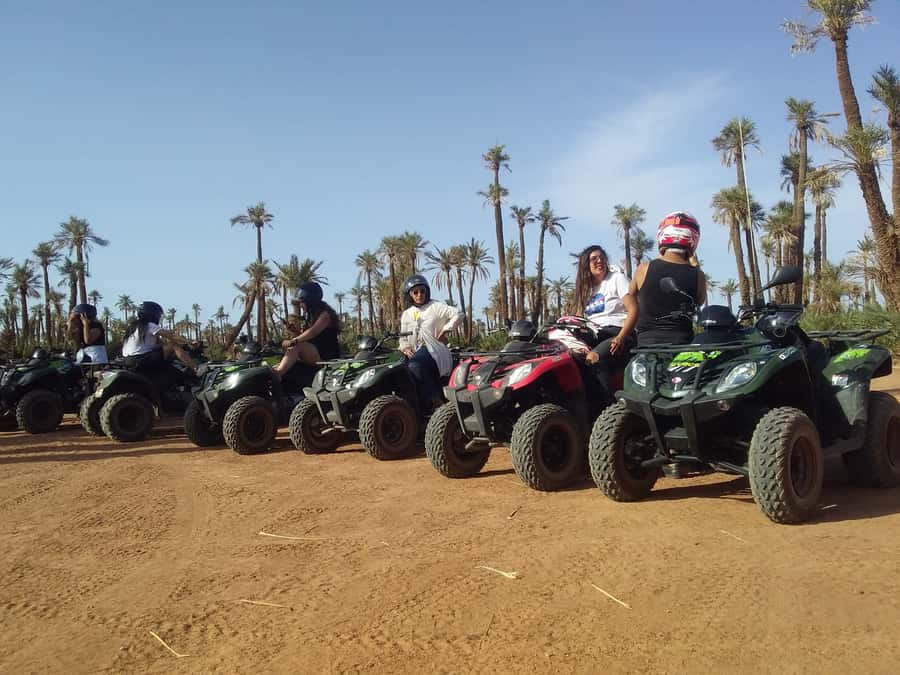 Marrakech, explore the palm grove desert by quad bike - One and a half hours through the palm desert
