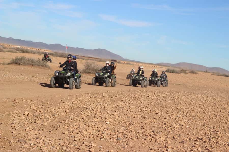Marrakech, explore the palm grove desert by quad bike - Berber villages, palm trees, and photo stops