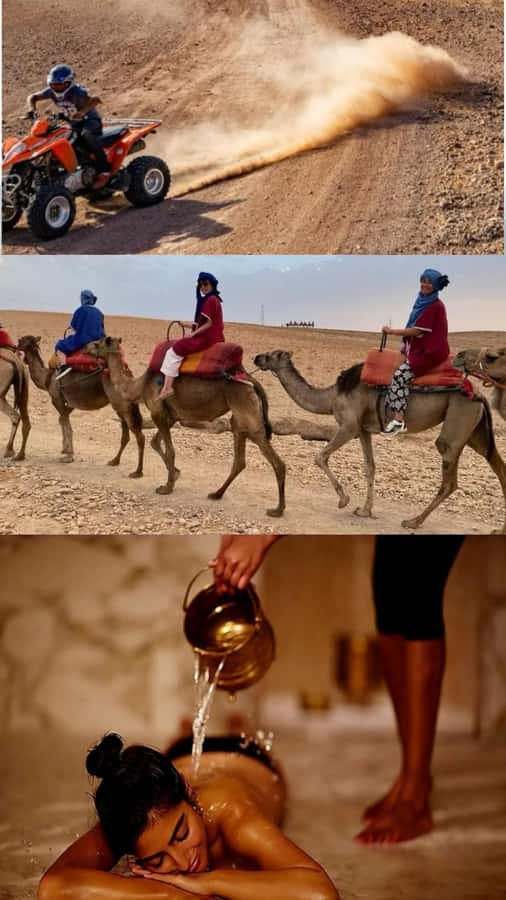 Marrakech: Full-Day Camel Ride, Quad Bike, & Spa Tour - The trip from Marrakech to Agafay