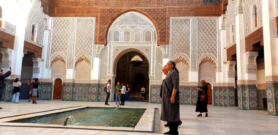 Marrakech: Guided Medina History & Culture Tour - Inside Bahia Palace’s tiled courtyards