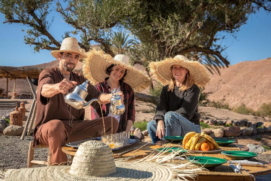 Marrakech: Half-Day Agafay Rock Desert Buggy Tour - Berber villages and views toward the Atlas Mountains