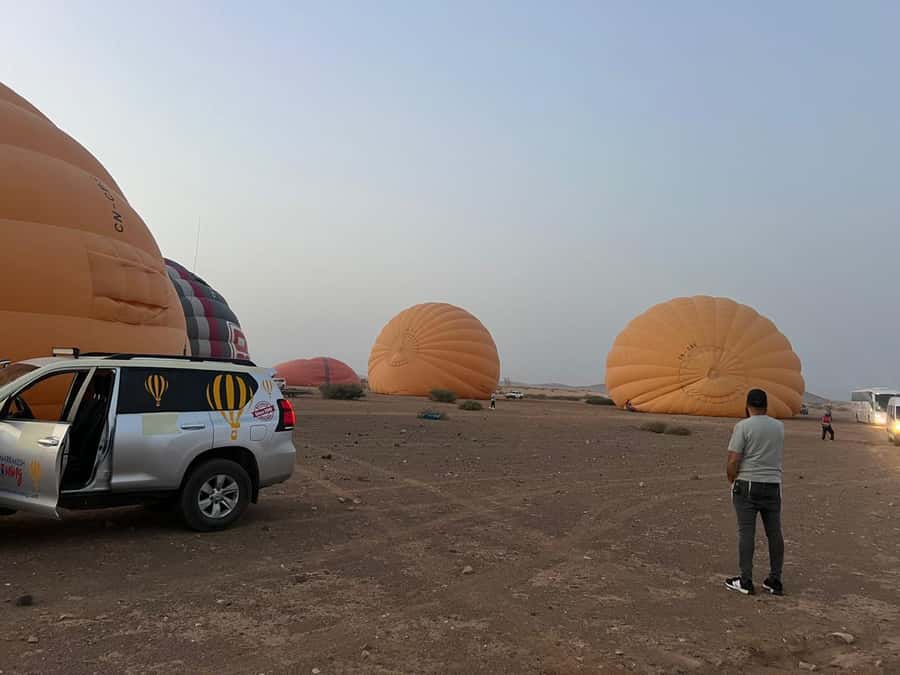 Marrakech: Hot Air Balloon Flight with Breakfast - Pickup from central Marrakech and the drive out