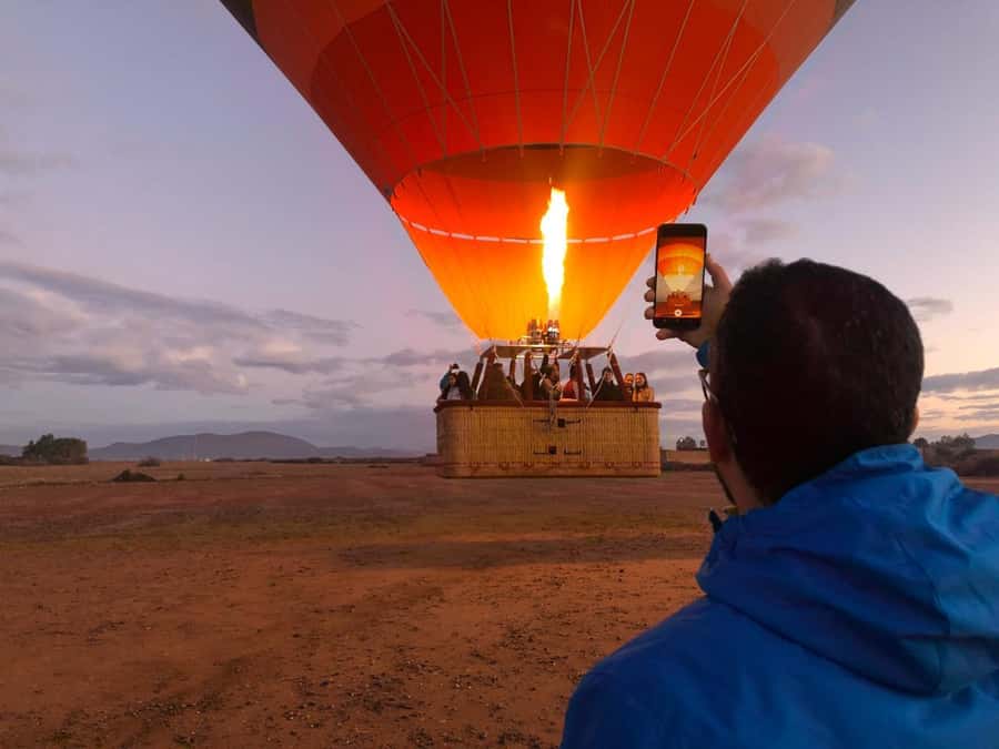 Marrakech: Hot Air Balloon Ride with Traditional Breakfast - A safety briefing before takeoff