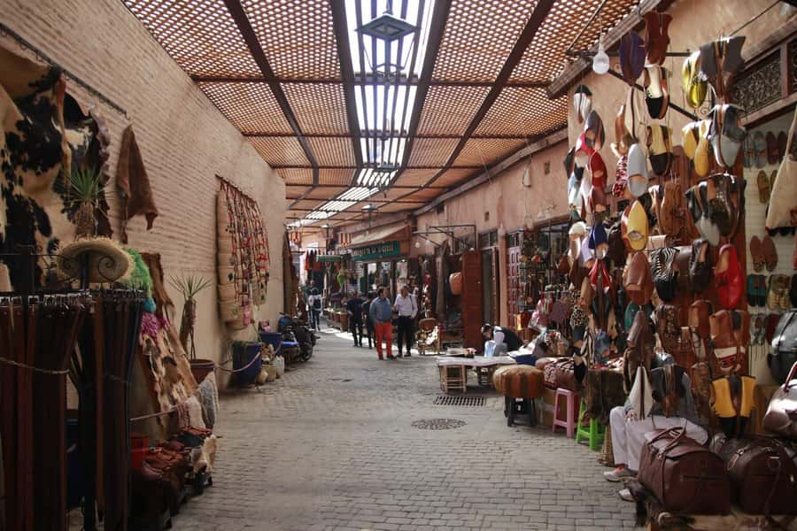 Marrakech Inviting shop around with your local guide - Meeting near Argana Cafe and entering Jemaa el Fnaa