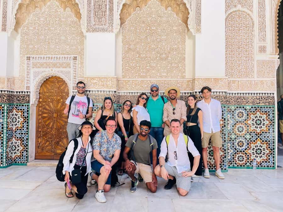 Marrakech: Madrasa Ben Youssef, Secret Garden & Medina Tour - Koutoubia Mosque from the outside