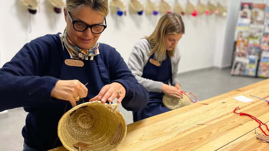 Marrakech Medina Basket Embroidery Workshop - The value of $43 for two hours