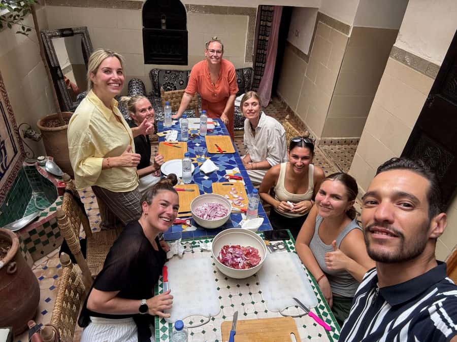 Marrakech: Moroccan Cooking Class with Local Chef - Preparing Tagine, Salads, and Dessert