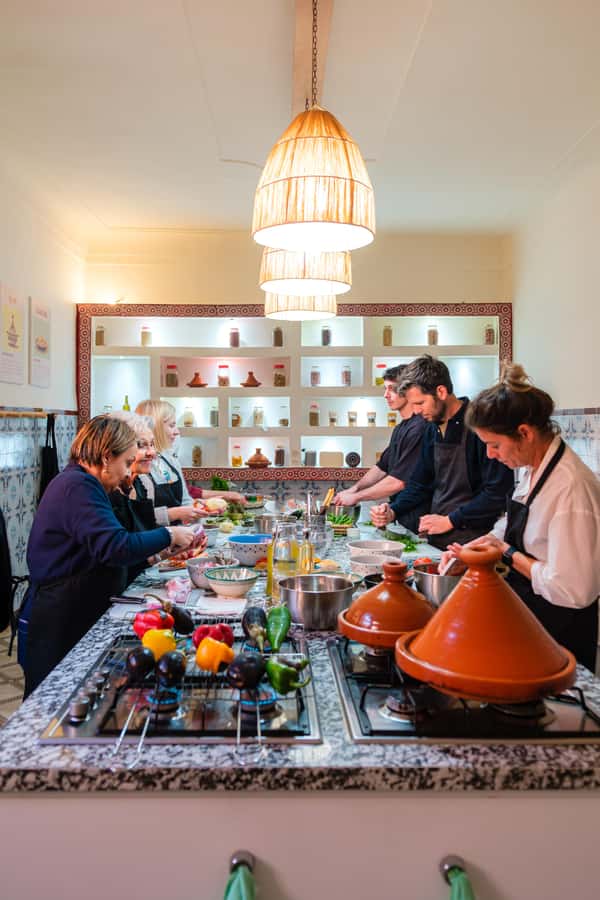 Marrakech: Moroccan Cooking Class with Market Visit and Meal - Learning Moroccan cooking from local instructors